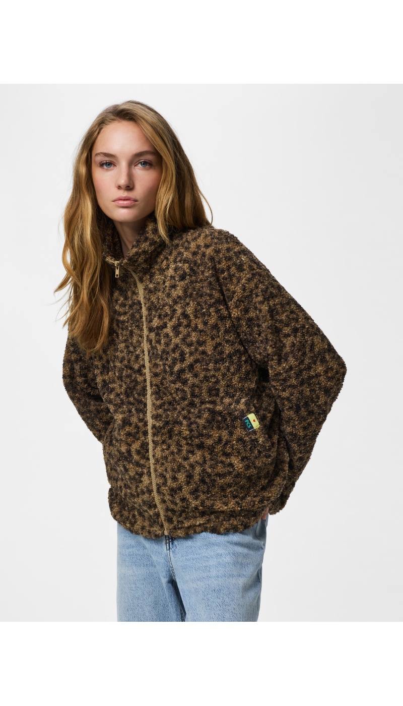 Veste Léopard Tannin PCKATTY PIECES - 1 | MUJER
